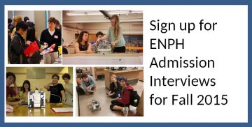 ENPH Admission Interviews held in April 2015 – Sign Up Today!